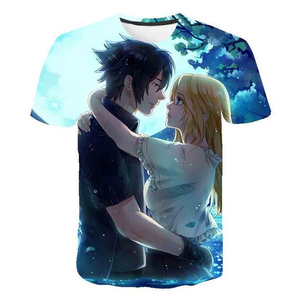 

japanese game final fantasy anime satanist moive graphic 3d print shirts aesthetic funny harajuku men clothing