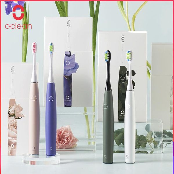 

oclean air 2 sonic electric toothbrush clean without noise gentle cleaning teeth magnetic fast charging last 40 days toothbrush