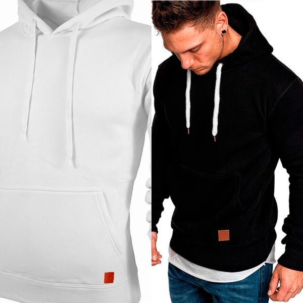

casual hooded long sleeve trendy autumn hoodie new fashion sweater coat casual hooded long sleeve trendy autumn hoodie new fashion sweater p, Black