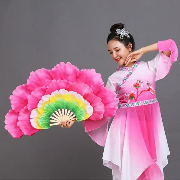 

party favor dancing fan chinese square dance children peony flower hand fanperformance props abanico para boda de mano