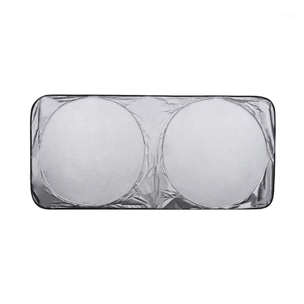 

front with cover car uv protection dust protection waterproof sun shade double circle sun visor folding windshield1