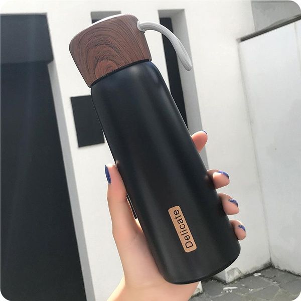 

thermos rope steel water milk tea bottle portable wood 500ml 304 cup students vacuum lid with flask stainless bbyeqn bdetoys
