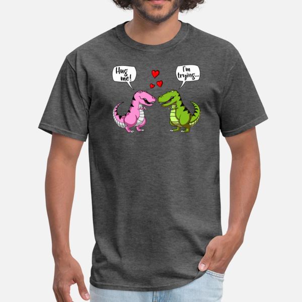 

cute t-rex dinosaur hug me couple t shirt fit digital printing tracksuit hoodie sweatshirt