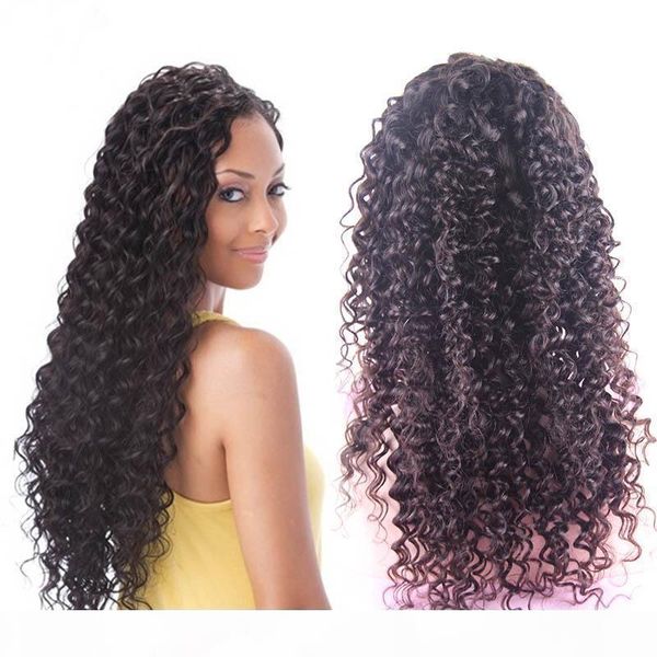 

glueless full lace human hair wigs for black women 7a curly lace front human hair wigs 130% brazilian human hair wig, Black;brown