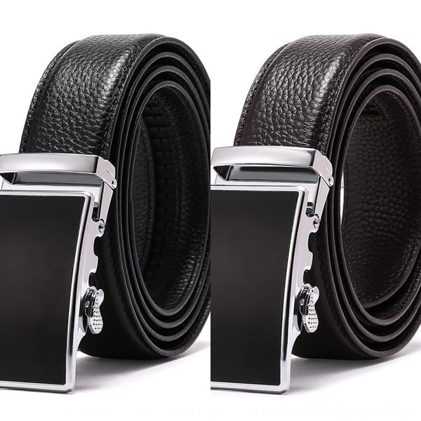 

l4afs men's leather automaticbusiness casual men's belt leather vhs9j casual belt beltautomaticbusiness, Black;brown