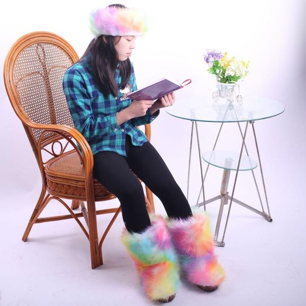 

manufacturer new women's outdoor snow boots in 2020 winter imitating wool cotton boots women, Black