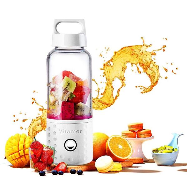 

portable blender, smoothie blender usb juicer cup, 17oz fruit mixing machine with 4000mah rechargeable batteries, detachable c