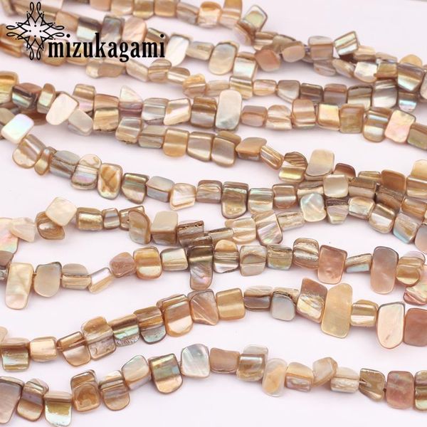 

натуральный цвет пресноводные раковины бусины геометрии формы интервал свободных бусин 45шт. лот для diy ожерелье ювелирные изделия аксессуа, Black