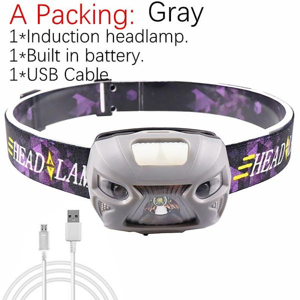

ir induction usb rechargeable xml t6 headlamp mini headlight led headlamp flashlight built in lithium ion battery bbybrt alice_bag