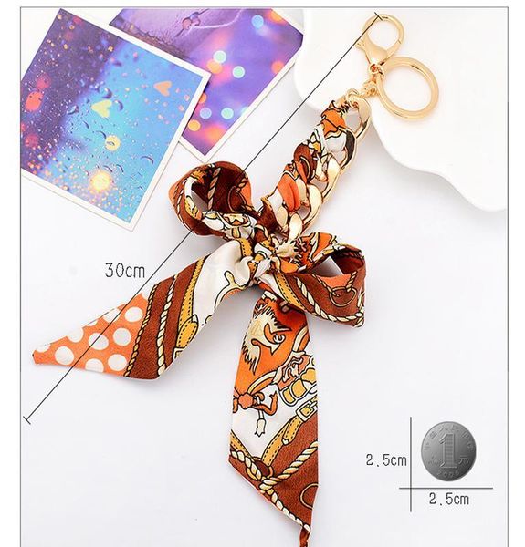 

new leather scarves ribbon butterfly key chain bowknot decoration tassels key ring women bag jewelry pendant ch3596 h jllzvw, Silver
