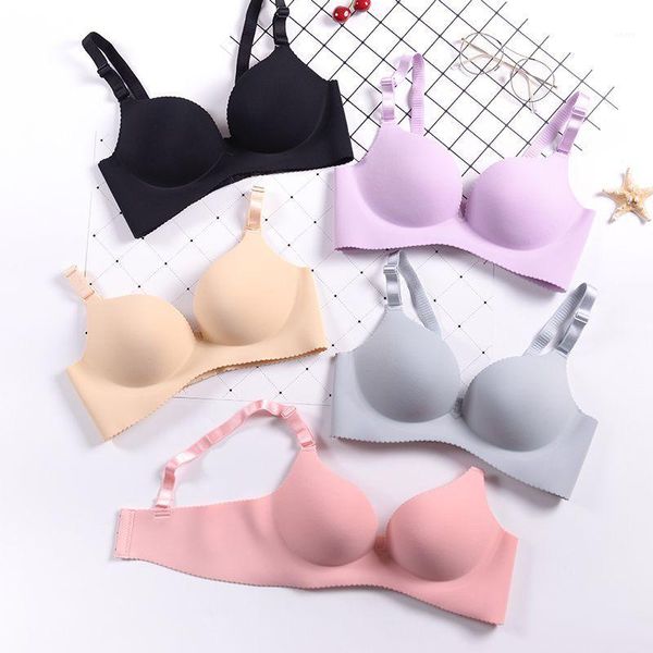 

women push up lingerie seamless bra deep u cup bras wire bralette female underwear drop shipping1, Red;black