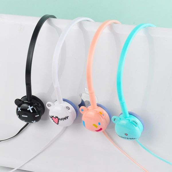 

cute kid headphone becartoon headphones lovely pink children girl music headset mic for mp3 mp4 phone call