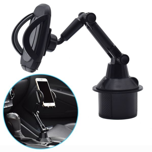 

universal car cup holder mount adjustable angle smart phone cradle stand