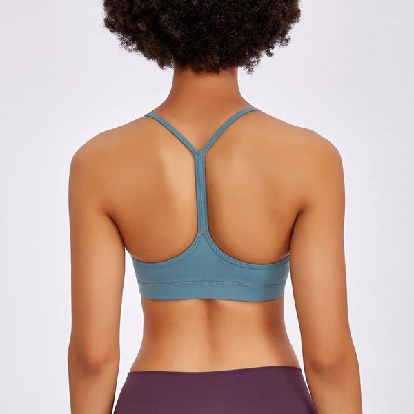 

gym clothing quality anti-sweat y-type yoga removable padsfitness bra crop women push up soild workout brassiere sports bras1, White;black