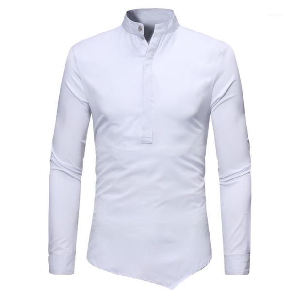 

men's new fashion autumn winter casual solid long sleeve shirt blouse camisa social masculina w8081, White;black