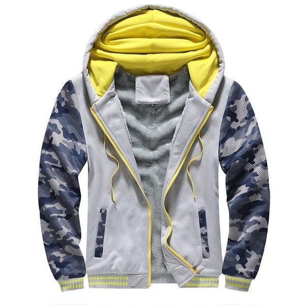 

sweatshirt for men 2020 thick hoodie streetwear fitness men's sportswear hoodies warm fleece zipper coat sportwear, Black