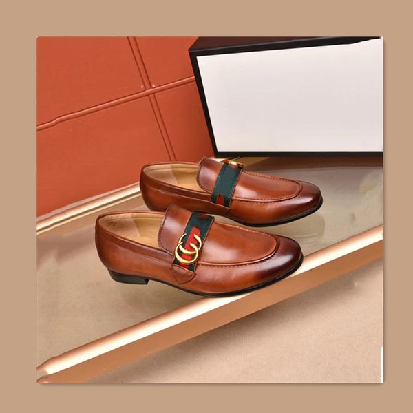 

2021 new fashion luxurys designers senior handmade men leather stitching canvas breathable fallow leather shoes size38~45, Black