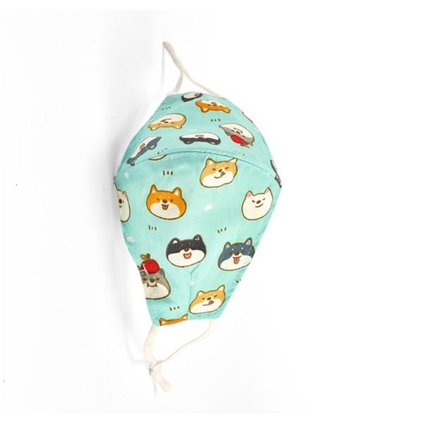 

dust-proof, new anti-haze, reusable children's fashionable cartoon printing, breathable and washable cotton cloth masks, inser 8 nyila