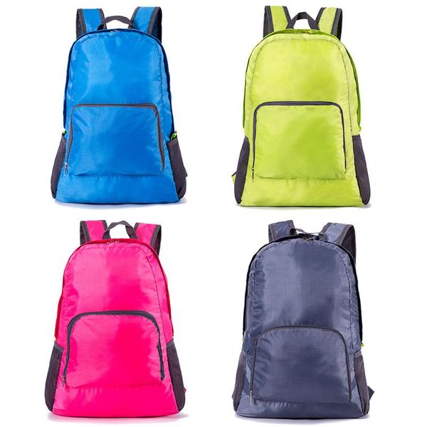 

light folding backpack polyester waterproof skin bag outdoor backpack travel bag 2020 korean version sale