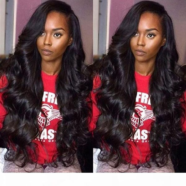 

body wave glueless silk lace front wigs 100% human hair full silk base wigs with baby hair brazilian wigs silk wig, Black;brown
