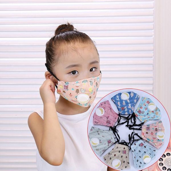 

kids adjustable mask cartoon breathing valve masks washable face cover reusable mouth muffle without filter pad cca12290 300pcs