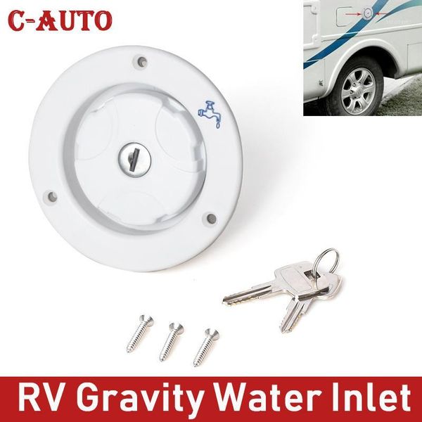 

rv parts caravan gravity water inlet with lock water inlet car cover hatch camper trailer with 2 keys motorhom1