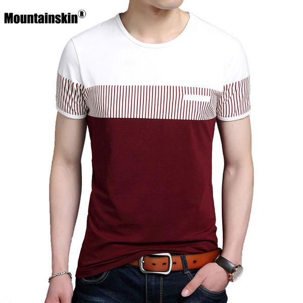 

mountainskin new t-shirt 2020 summer mens fashion casual slim fit short sleeve sweatshirt round neck striped tee sa909