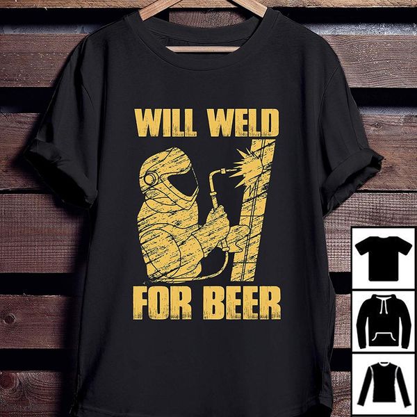 

funny welder welding gifts will weld for beer new fashion summer style funny casual sport hooded sweatshirt hoodie t shirt