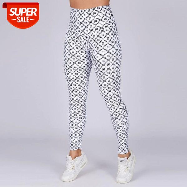 

women push up sportswear autumn fashion style workout leggings outdoor new geometric pattern skinny elastic force leggings #qk39, Black;white