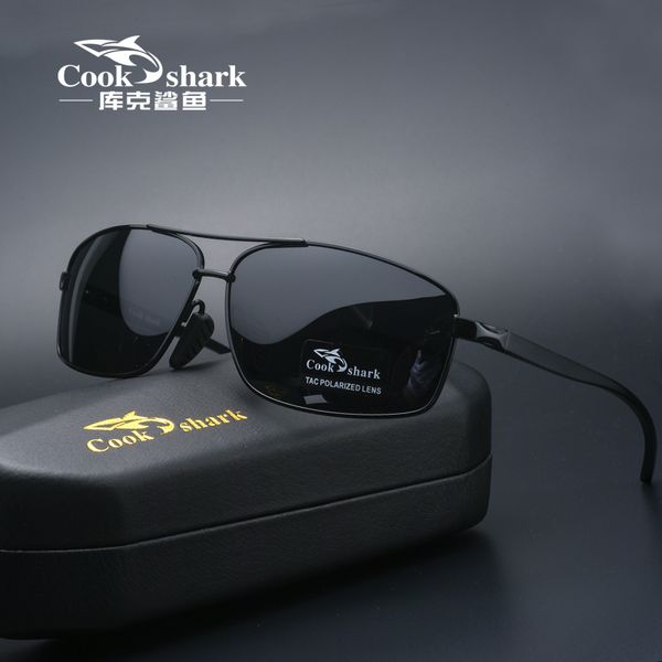

cook color shark new driving men's sunglasses tidal polarization driver's mirror changer night glasses vision obxjb, White;black