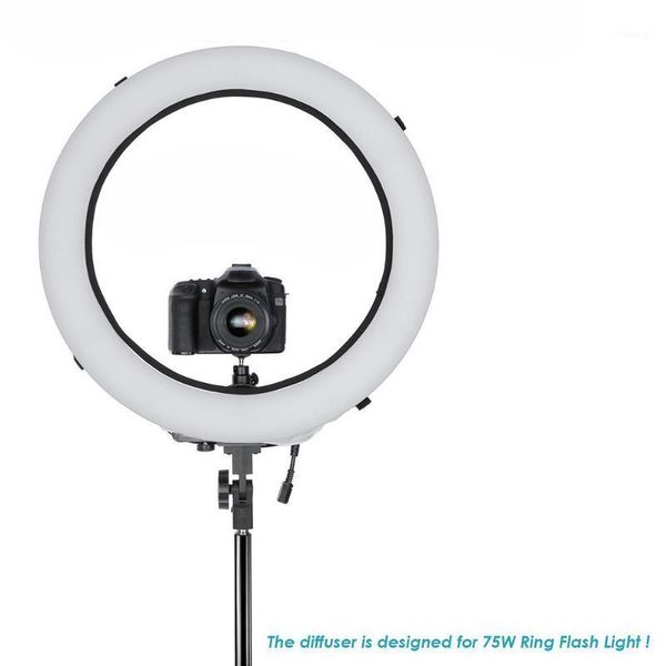 

lighting & studio accessories foldable 12/10/8 inch soft box diffuser, easy to install, removable ring fill light fluorescent flash cover1
