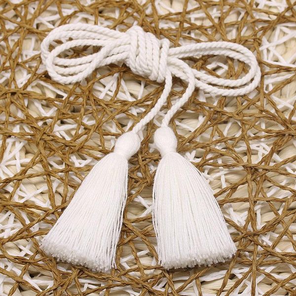 

5pcs polyester cotton two head rope tape tassels home textile curtain clothing pendant craft tassels diy clothing decoration h jllbjj
