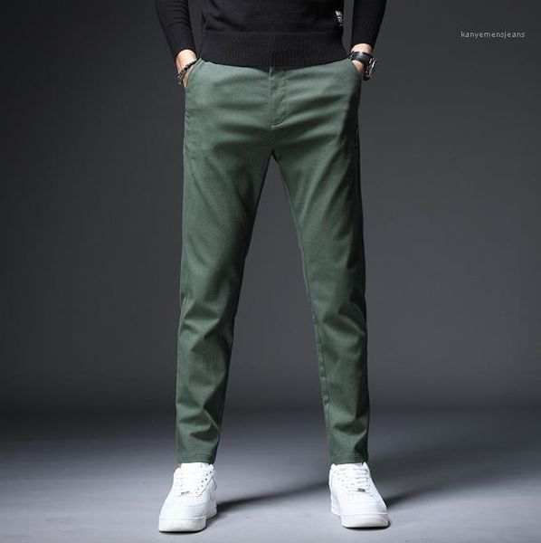 

new mid waist multi pocket straight long trousers casual fashion sweatpants male clothing mens designer pants, Black