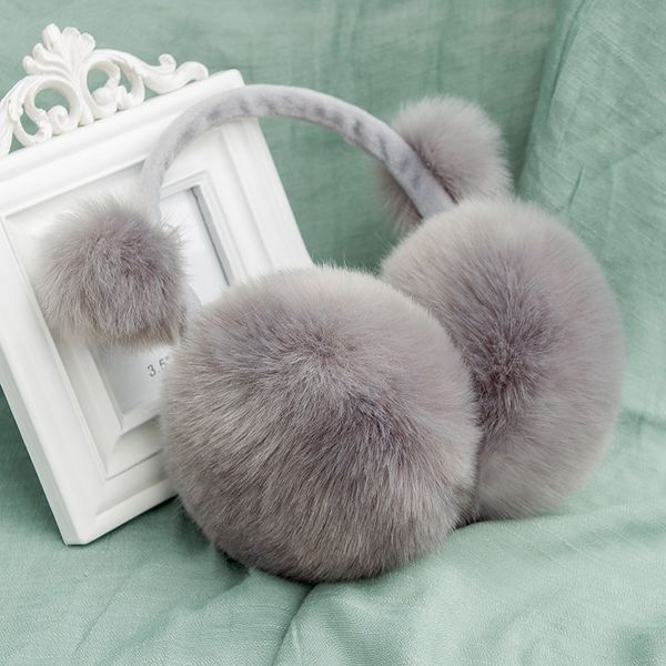

2021 последний 1шт rabbit зимы для имитации девушки zmuffs мальчиков детей детского взрослого плюшевого earcap теплого уха крышка fur earmuf
