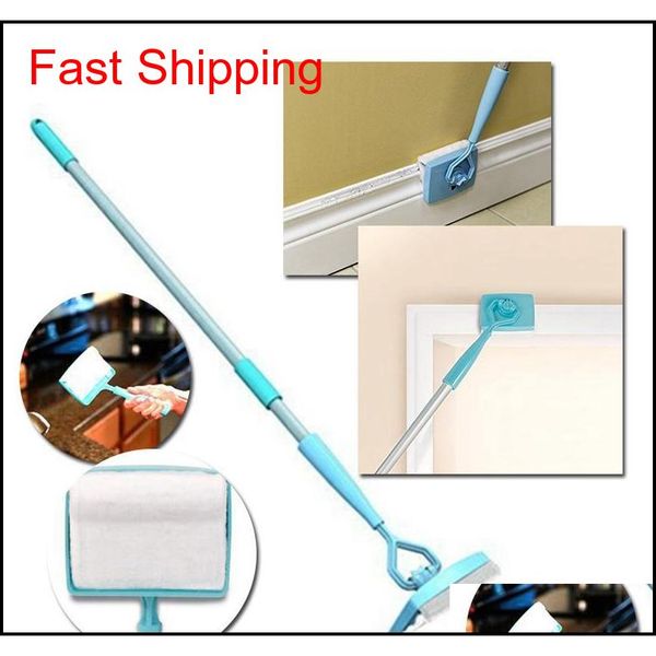 

20pcs baseboard buddy cleaning mop blue plastic steel white mop simply walk glide extendable microfiber dust brush ki jllgpk soif