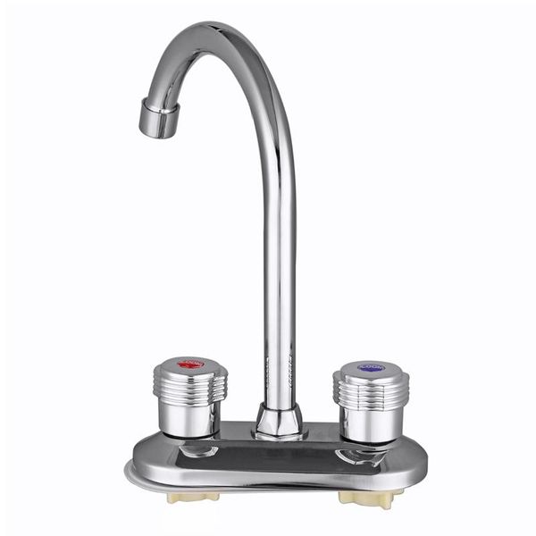 

bathroom sink faucets 360 degree adjustable kitchen faucet double handle water tap dual spout basin cold mixer