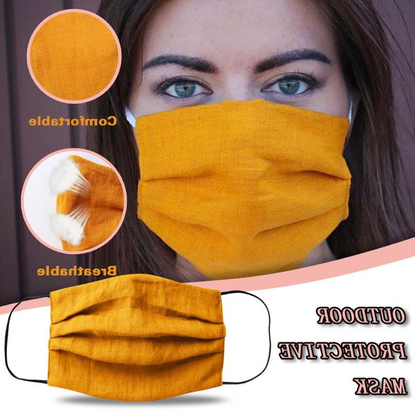 

mouth lot reuse masks pure colors dust linen face fashion designer mask respirator washable mascarilla reutilizable