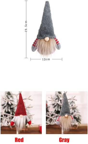 

dhl christmas handmade swedish gnome scandinavian tomte santa nisse nordic plush elf toy table ornament xmas tree decorations aaf2806