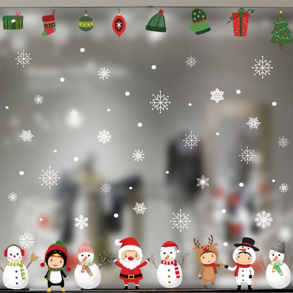 

brand new stylish snowflake decor christmas wall sticker home diy decals for door and window suitable reliable