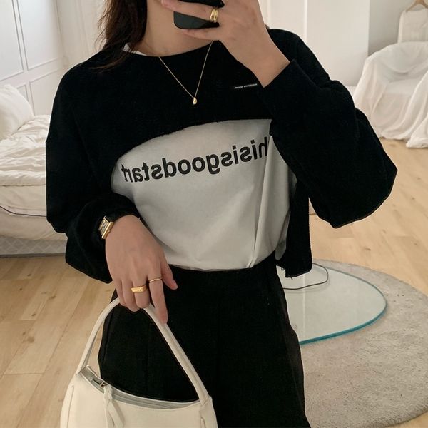 

случайный корейский стиль nkavk женщин с autumnkorean с sense2020 coatirregular stylew78297 женского корейским стиль вскользь пальто дизайна, Black