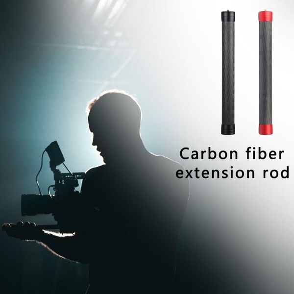 

lighting & studio accessories carbon fiber extension monopod pole rod extendable stick for dji moza feiyu v2 zhiyun g5 spg gimbal 35cm