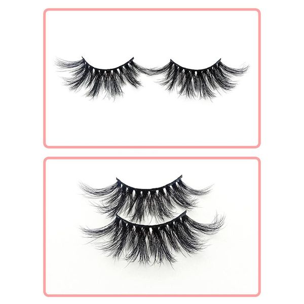 

1 pair 25mm false eyelashes thick 5d mink lashes makeup dramatic long lashes ac889
