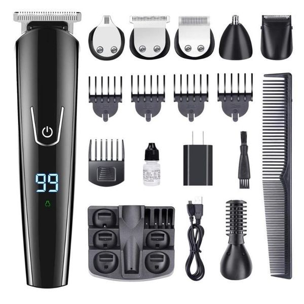 

hair clippers clipper multifunctional rechargeable wireless electric men's shaver nose trimmer 11 function1
