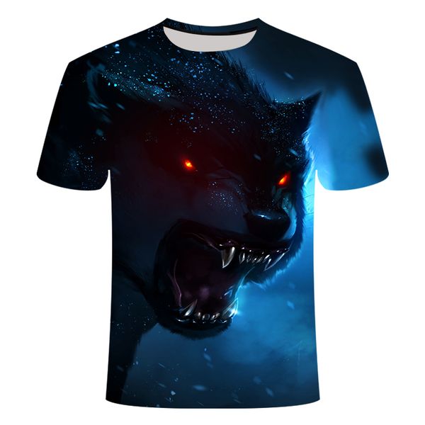 

men wolf cool animal 3d print shirts harajuku funny oversized men clothing