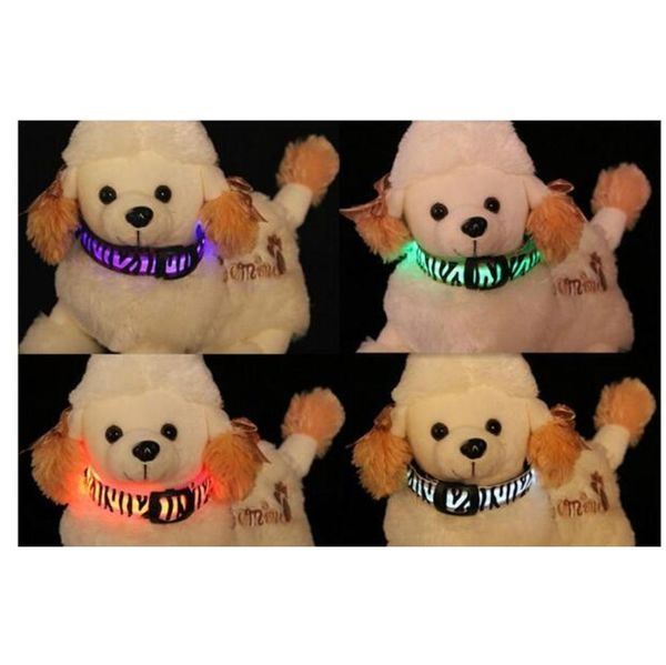 

eco friendly pattern nylon pet led dog collar night safety led flashing glow led pet supplies dog cat wi jlllmw eatout