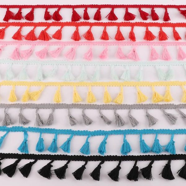 

5yard lot tassel fringes trim tassel trim fringe ribbon for home wedding decoration lace fabric diy sewing curtains accessories h wmtexr
