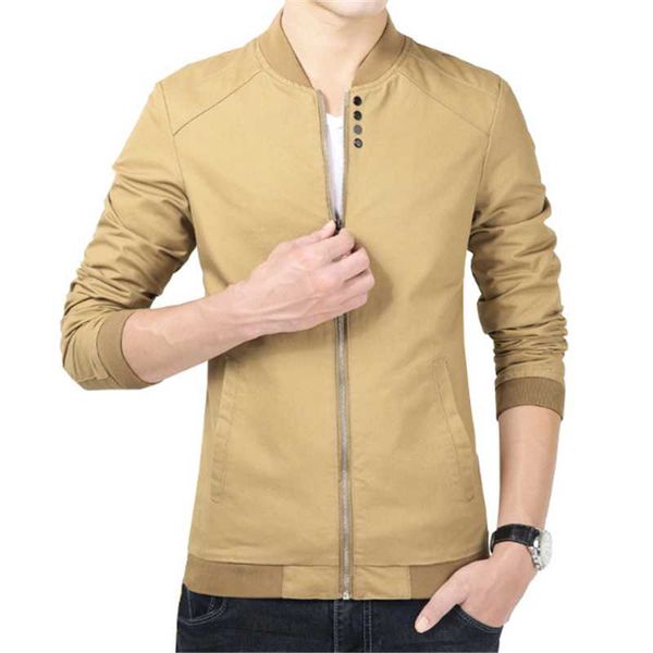 

2021 spring autumn new men's thin casual slim fit fashion cotton jacket clothing masculino casaco abrigos mantel kleding jaqueta, Black;brown