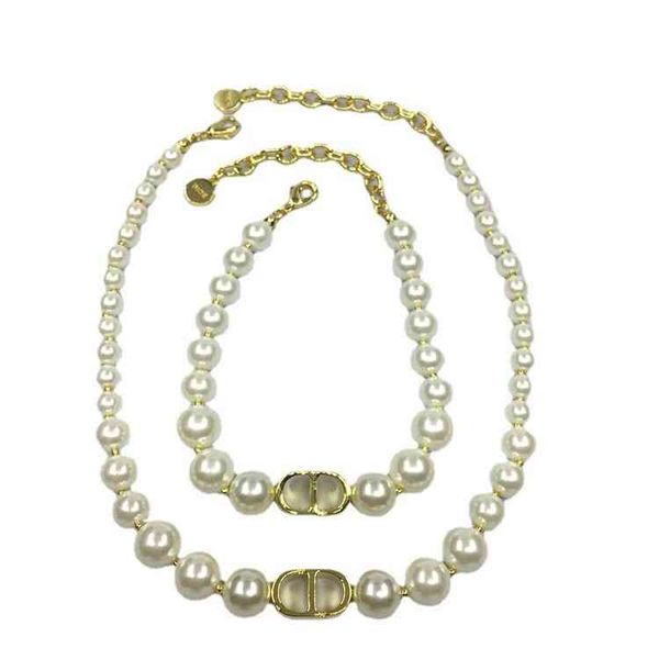 

new gold elegant decoration all pearl women's clavicle bracelet necklace neck chain jewel, Silver