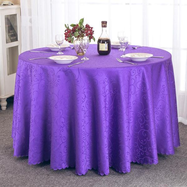 

высококачественная табличная ткань 63 дюйма 108 дюймов 118 дюймов 132 дюйма полиэстер жаккардовый круглый скатерть для свадьбы вечеринка укр