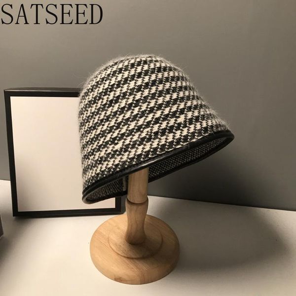 

hat японская шерсть кожа bucket hat fisherman зимние теплые вязаные шерстяные шапки для женщин мода bucket женщин, Blue;gray